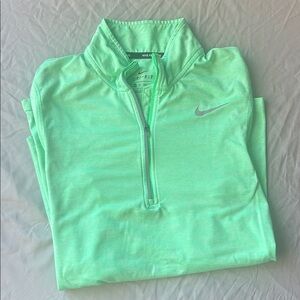 Nike Light Green Dri-FIT Quarter-Zip